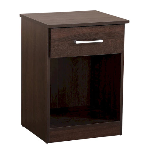 Table de chevet à 1 tiroir, Marron/Cerise/Marron foncé/Havane/Gris/Noir, Simple