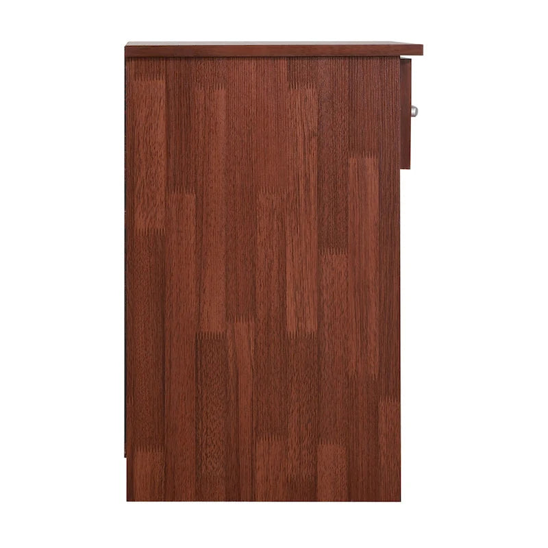 Table de chevet à 1 tiroir, Marron/Cerise/Marron foncé/Havane/Gris/Noir, Simple