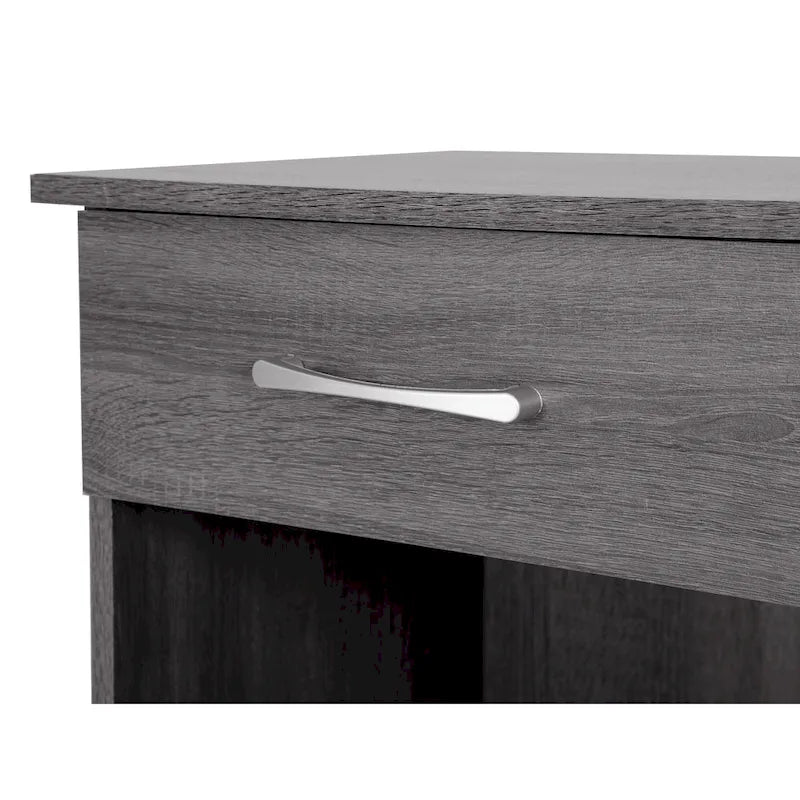 Table de chevet à 1 tiroir, Marron/Cerise/Marron foncé/Havane/Gris/Noir, Simple