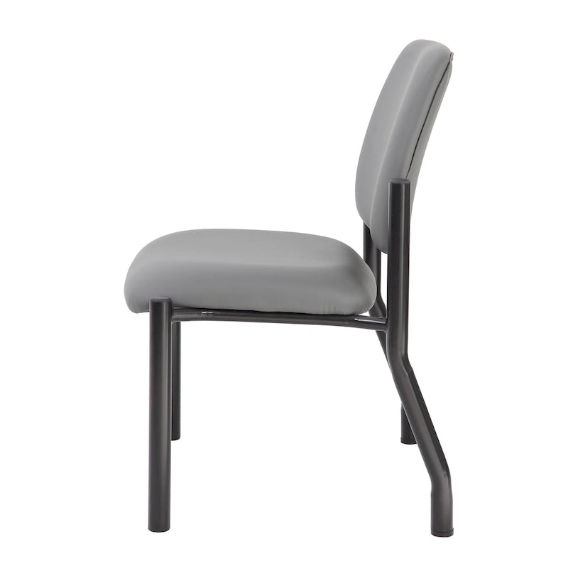 Chaise dossier mi-hauteur Noir / Beige / Gris – Sans accoudoirs et accoudoirs fixes, 136-227 kg