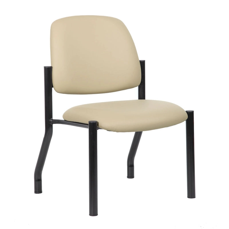Chaise dossier mi-hauteur Noir / Beige / Gris – Sans accoudoirs et accoudoirs fixes, 136-227 kg