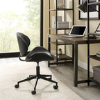 Noir / Gris / Beige, Chaise de bureau réglable de style moderne du milieu du siècle, Simple