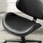 Noir / Gris / Beige, Chaise de bureau réglable de style moderne du milieu du siècle, Simple