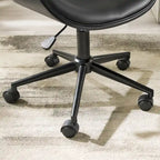 Noir / Gris / Beige, Chaise de bureau réglable de style moderne du milieu du siècle, Simple