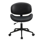 Noir / Gris / Beige, Chaise de bureau réglable de style moderne du milieu du siècle, Simple