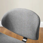 Noir / Gris / Beige, Chaise de bureau réglable de style moderne du milieu du siècle, Simple