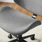 Noir / Gris / Beige, Chaise de bureau réglable de style moderne du milieu du siècle, Simple