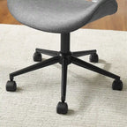 Noir / Gris / Beige, Chaise de bureau réglable de style moderne du milieu du siècle, Simple