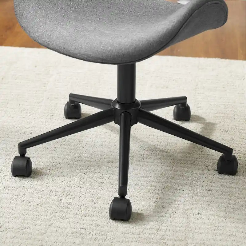 Noir / Gris / Beige, Chaise de bureau réglable de style moderne du milieu du siècle, Simple