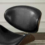 Noir / Gris / Beige, Chaise de bureau réglable de style moderne du milieu du siècle, Simple