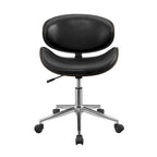 Noir / Gris / Beige, Chaise de bureau réglable de style moderne du milieu du siècle, Simple