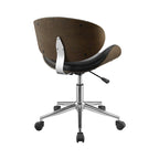 Noir / Gris / Beige, Chaise de bureau réglable de style moderne du milieu du siècle, Simple