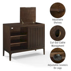 Meuble console de rangement pour disques Crosley Asher