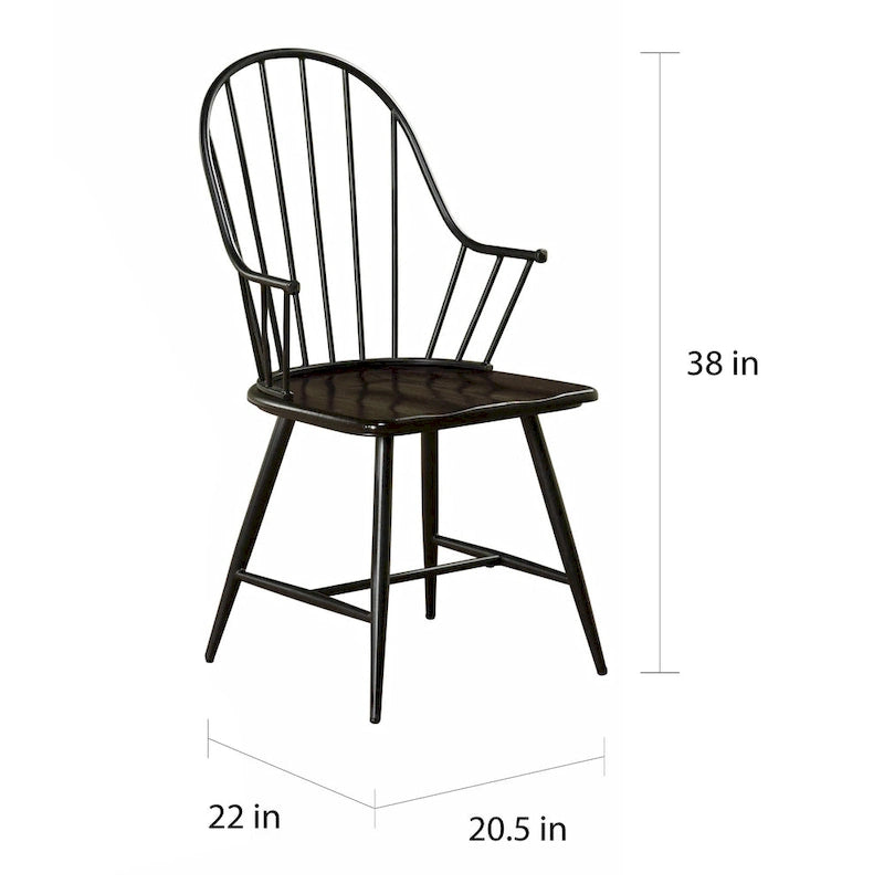 Chaises à accoudoirs fuselés en matériaux mixtes Milo Simple Living (lot de 2) - N/A