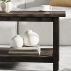 Table basse de ferme traditionnelle en bois massif