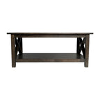 Table basse de ferme traditionnelle en bois massif