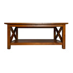 Table basse de ferme traditionnelle en bois massif