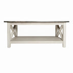Table basse de ferme traditionnelle en bois massif