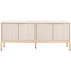 Meuble TV/multimédia Deandra à 4 portes SAFAVIEH (convient aux téléviseurs à écran plat jusqu'à 65 pouces) - 154,4 cm x 44,9 cm x 62,5 cm - 61Lx18Px25H