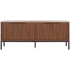 Meuble TV/multimédia Deandra à 4 portes SAFAVIEH (convient aux téléviseurs à écran plat jusqu'à 65 pouces) - 154,4 cm x 44,9 cm x 62,5 cm - 61Lx18Px25H