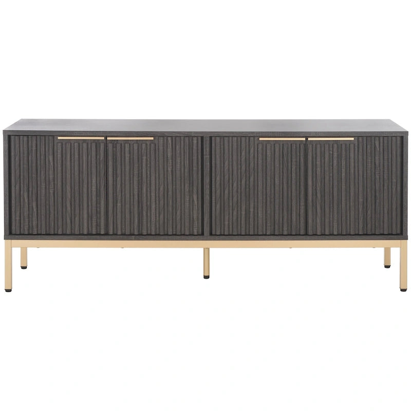 Meuble TV/multimédia Deandra à 4 portes SAFAVIEH (convient aux téléviseurs à écran plat jusqu'à 65 pouces) - 154,4 cm x 44,9 cm x 62,5 cm - 61Lx18Px25H