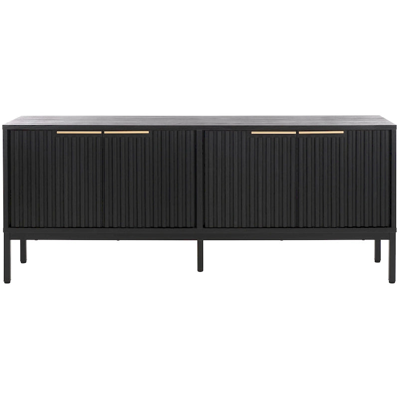 Meuble TV/multimédia Deandra à 4 portes SAFAVIEH (convient aux téléviseurs à écran plat jusqu'à 65 pouces) - 154,4 cm x 44,9 cm x 62,5 cm - 61Lx18Px25H