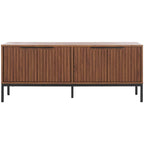 Meuble TV/multimédia Deandra à 4 portes SAFAVIEH (convient aux téléviseurs à écran plat jusqu'à 65 pouces) - 154,4 cm x 44,9 cm x 62,5 cm - 61Lx18Px25H