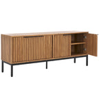Meuble TV/multimédia Deandra à 4 portes SAFAVIEH (convient aux téléviseurs à écran plat jusqu'à 65 pouces) - 154,4 cm x 44,9 cm x 62,5 cm - 61Lx18Px25H