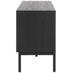 Meuble TV/multimédia Deandra à 4 portes SAFAVIEH (convient aux téléviseurs à écran plat jusqu'à 65 pouces) - 154,4 cm x 44,9 cm x 62,5 cm - 61Lx18Px25H