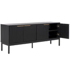 Meuble TV/multimédia Deandra à 4 portes SAFAVIEH (convient aux téléviseurs à écran plat jusqu'à 65 pouces) - 154,4 cm x 44,9 cm x 62,5 cm - 61Lx18Px25H