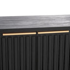 Meuble TV/multimédia Deandra à 4 portes SAFAVIEH (convient aux téléviseurs à écran plat jusqu'à 65 pouces) - 154,4 cm x 44,9 cm x 62,5 cm - 61Lx18Px25H