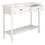 SAFAVIEH Leonia Console 2 tiroirs - 35,5 L x 13 P x 29,5 H - 36 L x 13 P x 30 H
