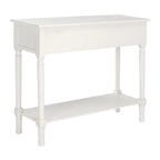 SAFAVIEH Leonia Console 2 tiroirs - 35,5 L x 13 P x 29,5 H - 36 L x 13 P x 30 H