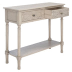 SAFAVIEH Leonia Console 2 tiroirs - 35,5 L x 13 P x 29,5 H - 36 L x 13 P x 30 H