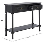 SAFAVIEH Leonia Console 2 tiroirs - 35,5 L x 13 P x 29,5 H - 36 L x 13 P x 30 H
