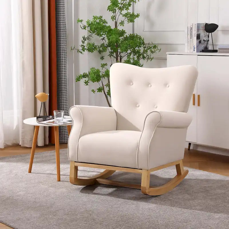 Velvet Rocking Chair
