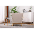 Fauteuil à bascule en velours violet / noir / gris / beige, une place
