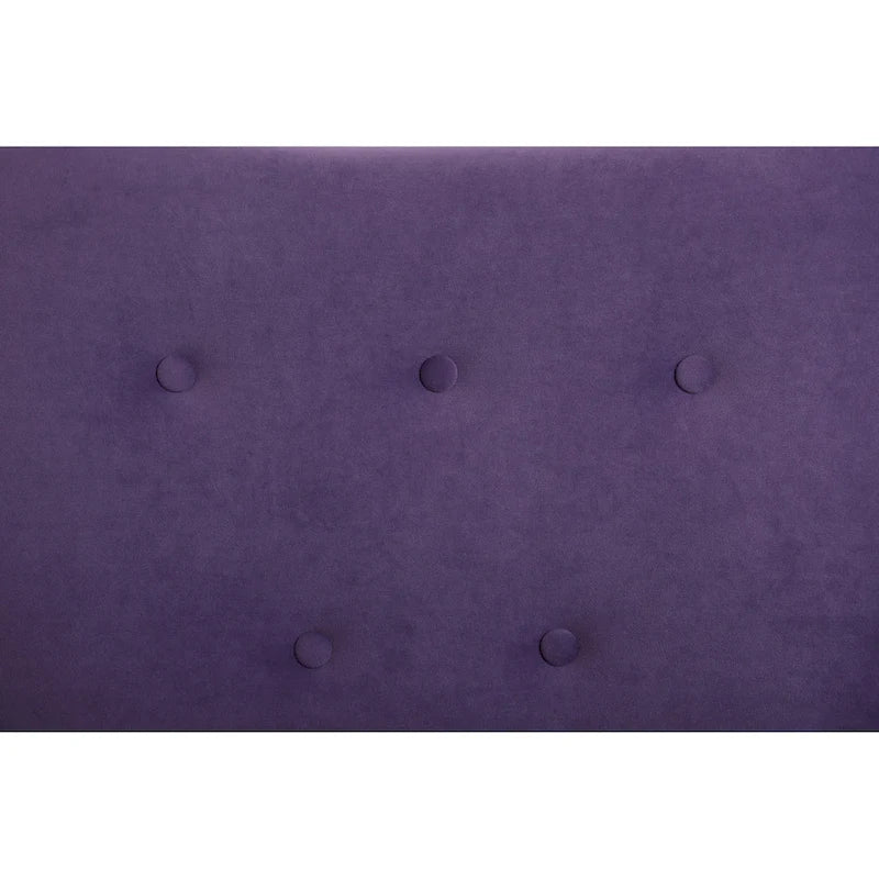 Fauteuil à bascule en velours violet / noir / gris / beige, une place