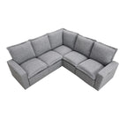 Fauteuil inclinable électrique, canapé d'angle en lin en forme de L, fauteuil moelleux pour cinéma maison avec port USB pour salon