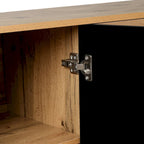 Vaisselier buffet à portes sculptées de fleurs grand meuble de rangement