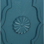 Vaisselier buffet à portes sculptées de fleurs grand meuble de rangement