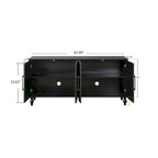 Vaisselier buffet à portes sculptées de fleurs grand meuble de rangement