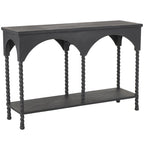 Console avec étagère et arches noires (1 personne)