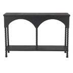 Console avec étagère et arches noires (1 personne)