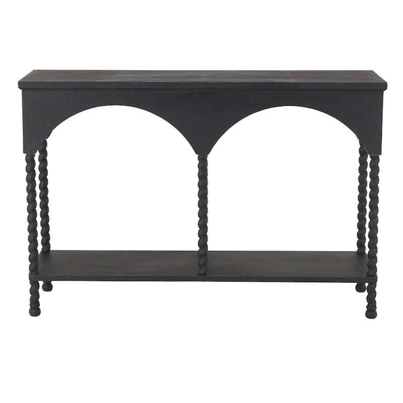 Console avec étagère et arches noires (1 personne)