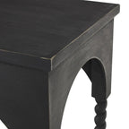 Console avec étagère et arches noires (1 personne)