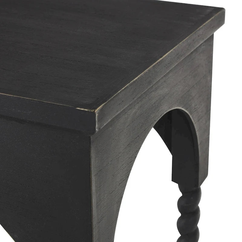 Console avec étagère et arches noires (1 personne)