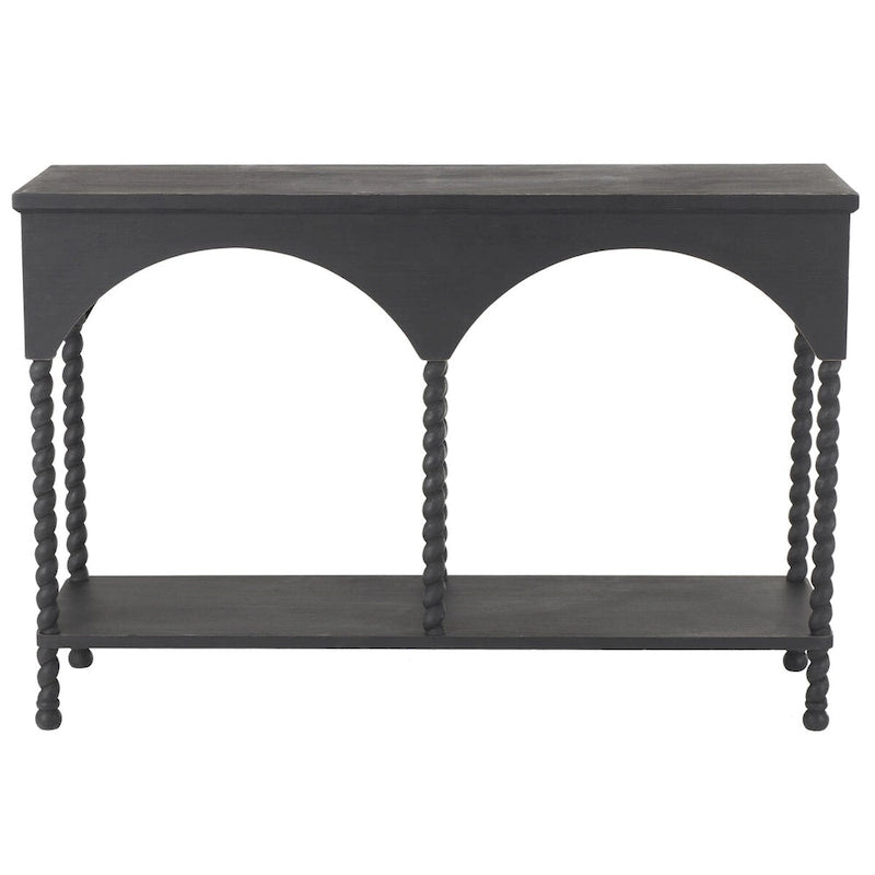 Console avec étagère et arches noires (1 personne)