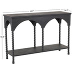 Console avec étagère et arches noires (1 personne)